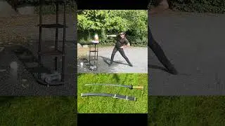 Japanese/Chinese Hybrid Sword Cutting - LK Chen Wo Yao Dao (Japanese Blade + Chinese Hilt #katana )