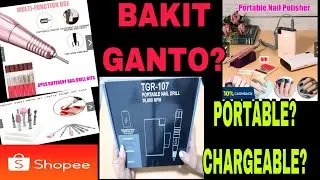 ELECTRIC NAIL FILE FROM SHOPEE | PORTABLE | RECHARGEABLE