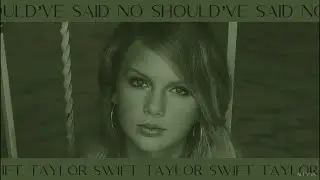 Taylor Swift - Should’ve Said No (Lyric Video)