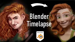 Sculpting my OC in Blender - (Blender2.9 speedsculpt)