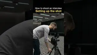 How to shoot an interview - Setting up the shot #shorts