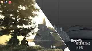 Recreating "HOGWARTS"  in Cinema4D.