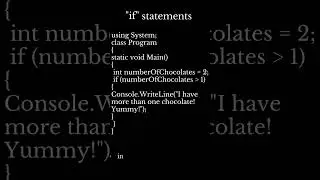 C# Course Part -4 || if statement
