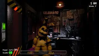 If Golden Freddy were replaced by Golden Bonnie... (FNaF 1 Mods)