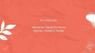 Free AI Novel Ideas Generator