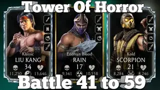 Tower Of Horror 41 to 59 | MK Mobile Tower Of Horror 2024