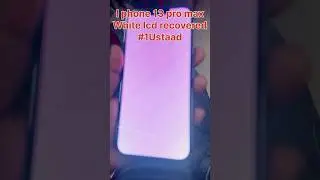 I phone 13 pro max white green line ing repair by jumper or track repair by #1ustaad