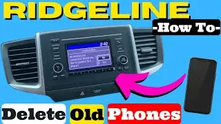 HONDA How to Delete a Bluetooth Phone Device RIDGELINE & FIT 2015 2016 2017 2018 2019