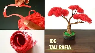 Kerajinan Tangan Tali Rafia || Ide Menarik dari Tali Rafia || Beautiful Ornamental Plant Ideas