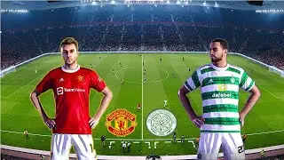 Manchester United Vs Celtic FC - Gameplay PES 2021 - Master League -  PC
