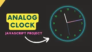 How to make a analog clock using HTML CSS JavaScript. 