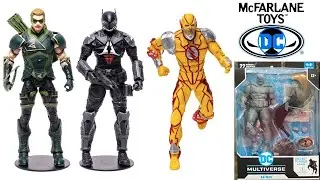 DC Multiverse McFarlane Toys UPDATES: Green Arrow Injustice 2 Reverse-Flash The Arkham Knight Batman