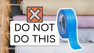 DON'T DO THIS! What happens when you use masking tape to label fabric lengths #shorts