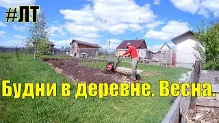 [VLOG_ЛТ#193]: будни в деревне. Посадки овощей, вспашка земли, погода, природа, Нанка))...