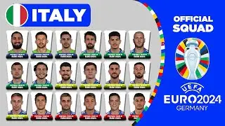 ITALY OFFICIAL SQUAD EURO 2024 | ITALY 30 MAN PROVISIONAL SQUAD DEPTH FOR UEFA EURO 2024