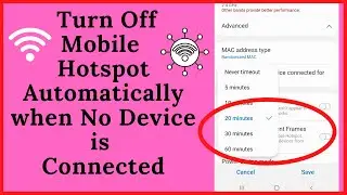 How to Turn Off Mobile Hotspot Automatically when No Device is Connected