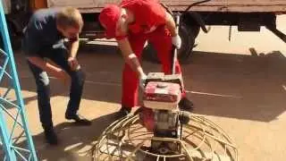 Инструктаж перед выдачей в аренду затирочной машины Masalta MT36
