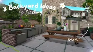 🌿🌷 3 BACKYARD IDEAS ON BLOXBURG | Welcome to Bloxburg