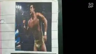 WWE ALBERT DEL RIO CELEBRATION AT STAGE CORNER/WWE ALBERT DEL RIO/WWE STICKER COLLECTIONS#wwe