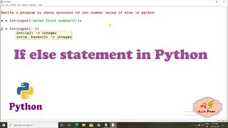 #12 If Else Statement in Python | Python Tutorial For Beginners