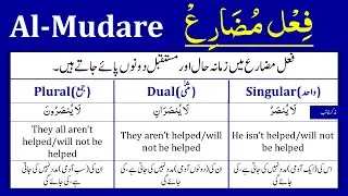 Al Mudare  المضارع | Conjugations in Arabic | Arabic Conjugations