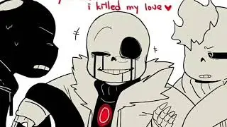 Killer sans x Nigthmare sans, Horror sans x Dust sans (под музыку моргенштерна 
