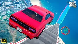 GTA 5 MEGA RAMP with Ultra Realistic Ray Tracing Graphics | GTA 5 No Copyright Gameplay | 4K 60fps