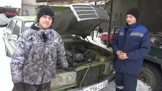 Зимние покатушки на 123 Мерседесе