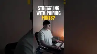 DO THIS when you are struggling with font pairing 