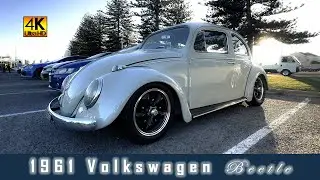 Classic 1961 low rider Volkswagen Beetle | Cars & Coffee-Largs car meet (Aug2024) #car #volkswagen