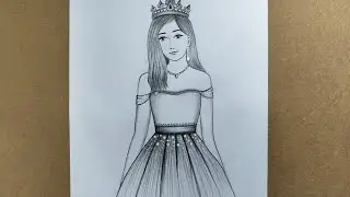 Easy Princess Drawing / Pencil Sketch