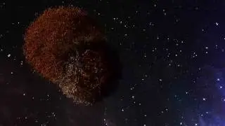planets collide: My second. 3d animation (blender 2.77)