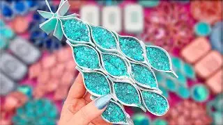 ODDLY SATISFYING 🎄CHRISTMAS SPECIAL 🎄  ASMR VIDEO CRUSHING SOAP GLITTER BOXES STARCH clay cracking