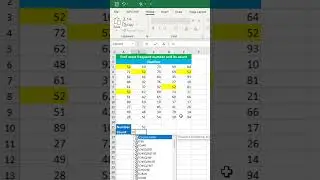 Find most frequent number & it's count in excel