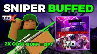 2 TOWER SOLO CHAPTER 1 w/ OP SNIPER BUFF! 🤯 (Roblox TDX)