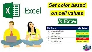 Set Color Based on Cell Value in Excel | Excel Tutorials for Beginners