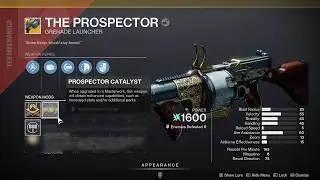 HOW TO GET THE PROSPECTOR CATALYST - DESTINY 2