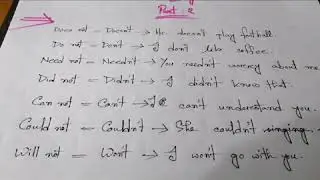 Contractions in English (Part 2)