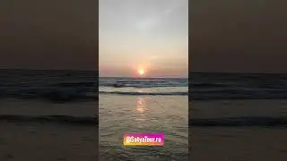 Прекрасный закат на Аравийском море, Гоа, Индия