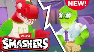 NEW!!! School House of Spooky @Smashers Dino Animated Stories 🦖 Dinosaur Kids Cartoons 👻 💥