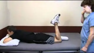 Amputee Exercise - Prone Knee Flexion - Below Knee - Sound Side