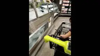 James Cheng and Jacqueline Cheng freshco shopping cart too lazy to walk live tilapia fish tank