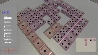 Unity Development Log : Experimenting with maze regeneration (DFS)