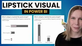 Lipstick Visual in Power BI  - Target visualization