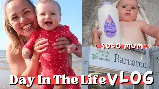 Daily VLOG | Beach Day & Charity Shops *Solo Parenting*