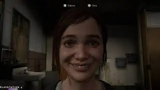 TLOU2 | Ellie mirror facial expressions | Free cam | Debug menu | PS4 PRO 7.55