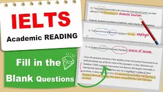IELTS Academic Reading Fill in the Blank Questions