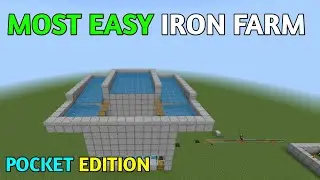 How to make IRON FARM In Minecraft POCKET EDITION 1.20 | Java edition