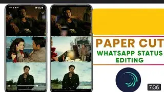 Three layer paper cut video editing |  Trending  Photo-Video-full screen whatsapp status editing