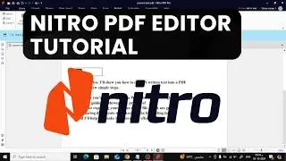 Nitro PDF Editor Tutorial | Complete Beginner’s Guide